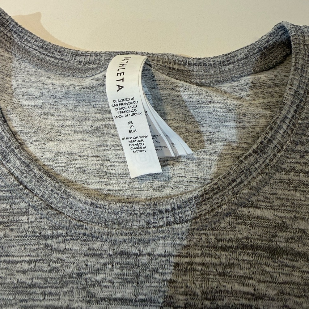 Athleta Heathered grey  Knit Top